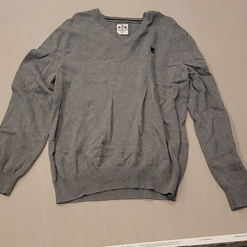 Gray express sweater